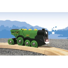 Brio Kolejka - Klasyczna zielona lokomotywa 33593