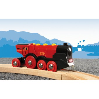 Brio Kolejka - Klasyczna czerwona lokomotywa 33592