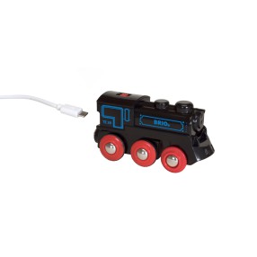 Brio Kolejka - Klasyczna lokomotywa z USB 33599
