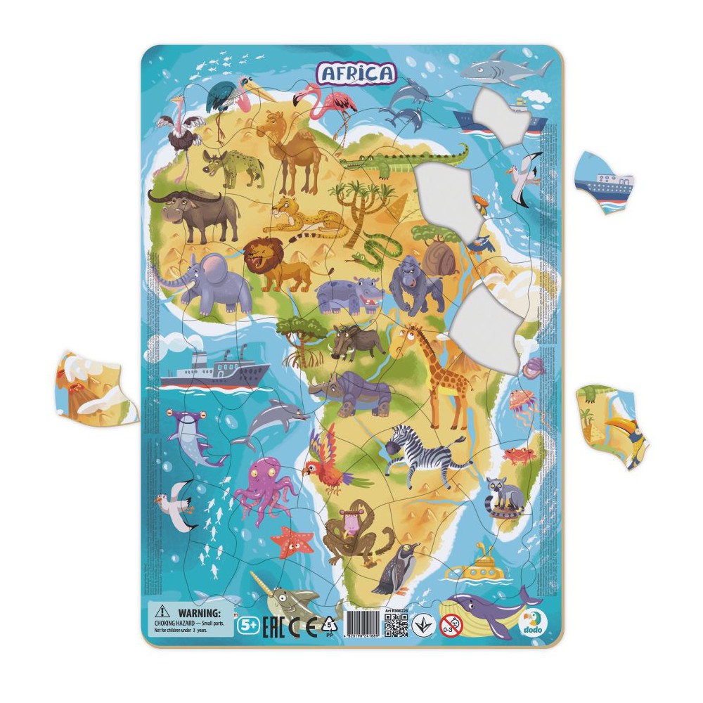 Dodo - Puzzle ramkowe Afryka 53 el. 300175