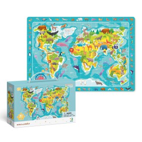Dodo - Puzzle obserwacyjne Mapa Świata 80 el. 300133