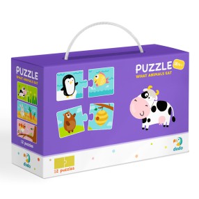 Dodo - Puzzle Duo Co Jedzą Zwierzęta 12x2 el. 300118