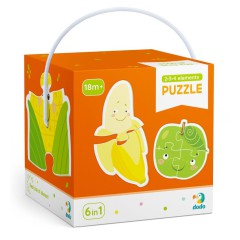 Dodo - Moje Pierwsze Puzzle 6w1 Owoce i Warzywa 2-3-4 el. 300155