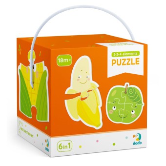 Dodo - Moje Pierwsze Puzzle 6w1 Owoce i Warzywa 2-3-4 el. 300155