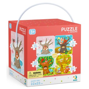 Dodo - Puzzle 4w1 Pory Roku 12-16-20-24 el. 300125