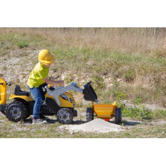 Smoby - Traktor Builder MAX z łyżką, koparką i przyczepą 710301