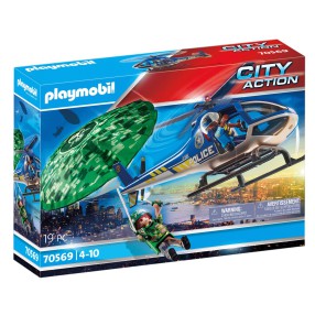 Playmobil - Policyjny śmigłowiec Ucieczka ze spadochronem 70569