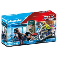 Playmobil - Policyjny motor: Pościg za przestępcą 70572