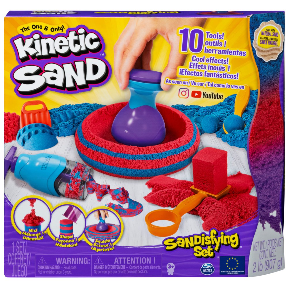 Kinetic Sand - Piasek kinetyczny Zestaw z akcesoriami 907g 6047232