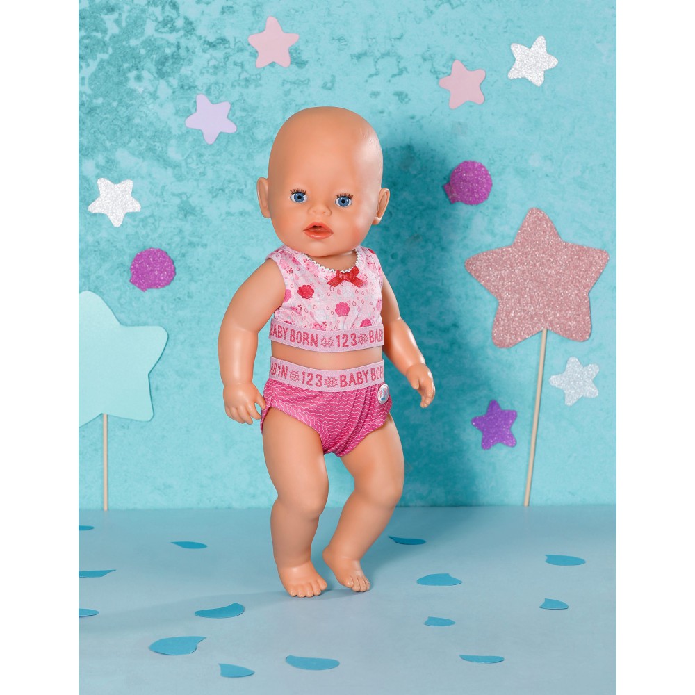 BABY born - Ubranko Zestawy bielizny 2-częściowy Różowy dla lalki 43 cm 830123