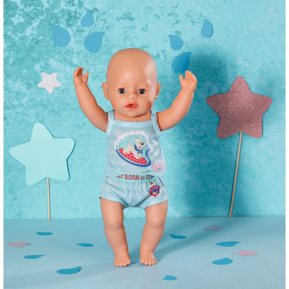 BABY born - Ubranko Zestawy bielizny 2-częściowy dla lalki 43 cm Niebieski 830123
