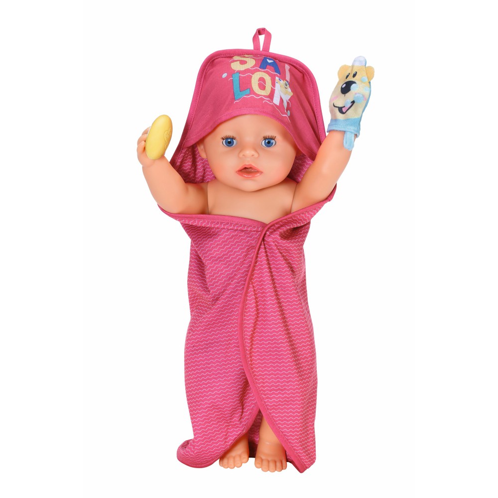 BABY born - Zestaw kąpielowy z ręcznikiem dla laki 830635