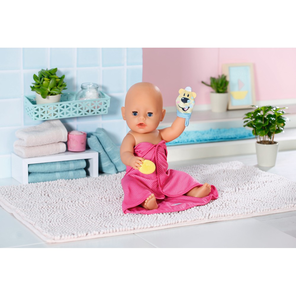 BABY born - Zestaw kąpielowy z ręcznikiem dla laki 830635