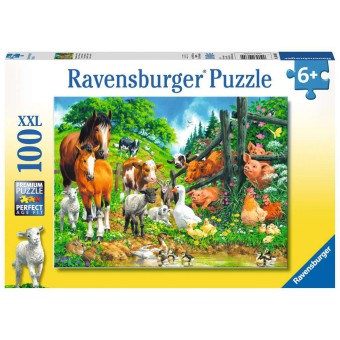 Ravensburger - Puzzle XXL Wiejskie zwierzaki 100 elem. 106899