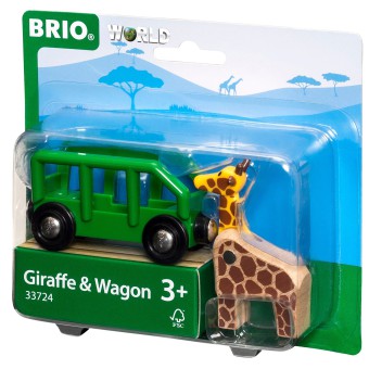 Brio Kolejka - Żyrafa i wagon 33724