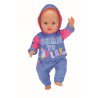 BABY born - Ubranko Dres do joggingu dla lalki 43 cm Niebieski 830109