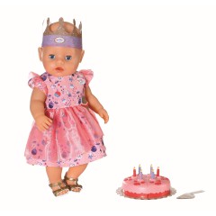 BABY born - Ubranko Sukienka dla lalki 43 cm Zestaw Urodzinowy 830789
