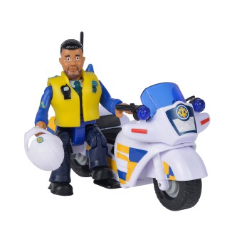 Simba - Strażak Sam Motor policyjny z figurką Malcolm 9251092