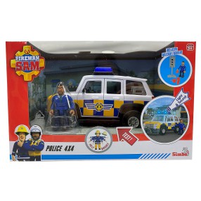 Simba - Strażak Sam Jeep policyjny z figurką Malcolm 9251096