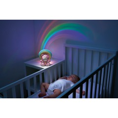 Chicco First Dreams - Miś z projektorem Rainbow Różowy 104741
