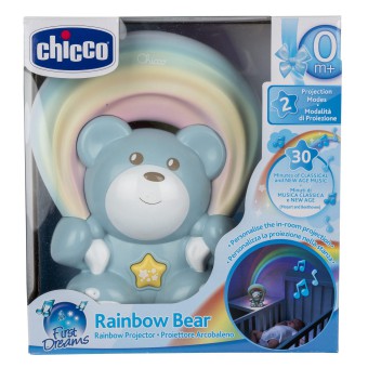 Chicco First Dreams - Miś z projektorem Rainbow Niebieski 104742