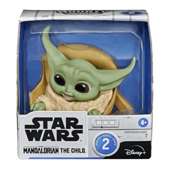 Hasbro Star Wars Mandalorian - Figurka 5.5 cm Baby Yoda Speeder Ride i Touching Buttons F1705