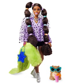 Barbie Extra - Moda Lalka i Zwierzątko + Akcesoria Nr 7 GXF10