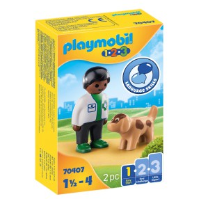 Playmobil - Weterynarz z pieskiem 70407