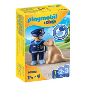 Playmobil - Policjant z psem 70408