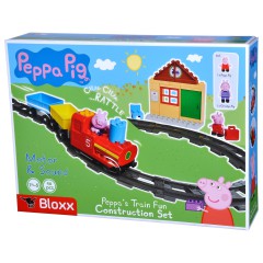BIG Bloxx Świnka Peppa - Klocki Zestaw Pociąg elektryczny Świnki Peppy + 2 Figurki 57154