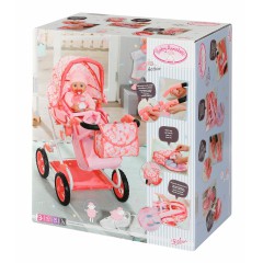 Baby Annabell - Wózek dla lalek Active Deluxe Pram 3w1 z torbą i nosidełkiem 703939