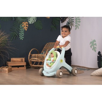 Smoby MiniKiss - Chodzik wózek dla lalki Croc 3w1 210207