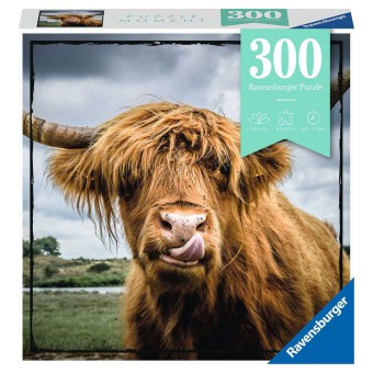 Ravensburger - Puzzle Moment Szkocka krowa 300 elem. 132737