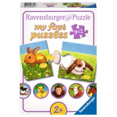 Ravensburger - Moje pierwsze puzzle Urocze zwierzęta 9 x 2 elem. 073313