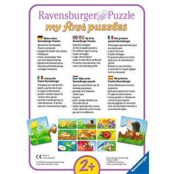 Ravensburger - Moje pierwsze puzzle Urocze zwierzęta 9 x 2 elem. 073313
