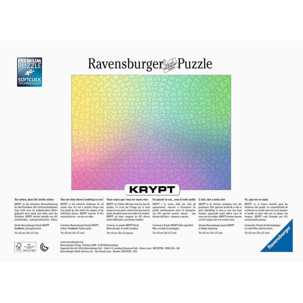 Ravensburger - Puzzle Krypt Gradient 631 elem. 168859