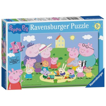 Ravensburger - Puzzle Świnka Peppa Piknik 35 elem. 086320