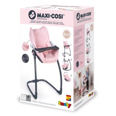 Smoby Maxi-Cosi Quinny - Krzesełko do karmienia, huśtawka, nosidełko 3w1 240235