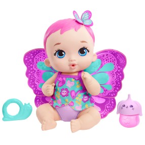 My Garden Baby - Lalka Bobasek Motylek Karmienie i przewijanie Różowa GYP10