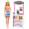 Barbie - Zestaw Barek smoothie Lalka + Akcesoria GRN75