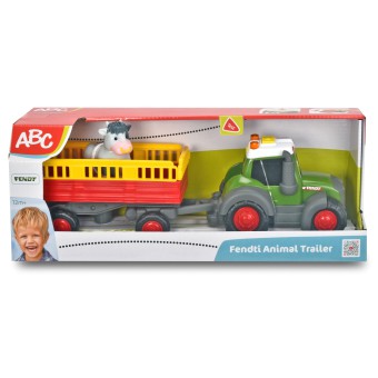 Dickie ABC - Traktor Fendt z przyczepą Światło Dźwięk 4115001