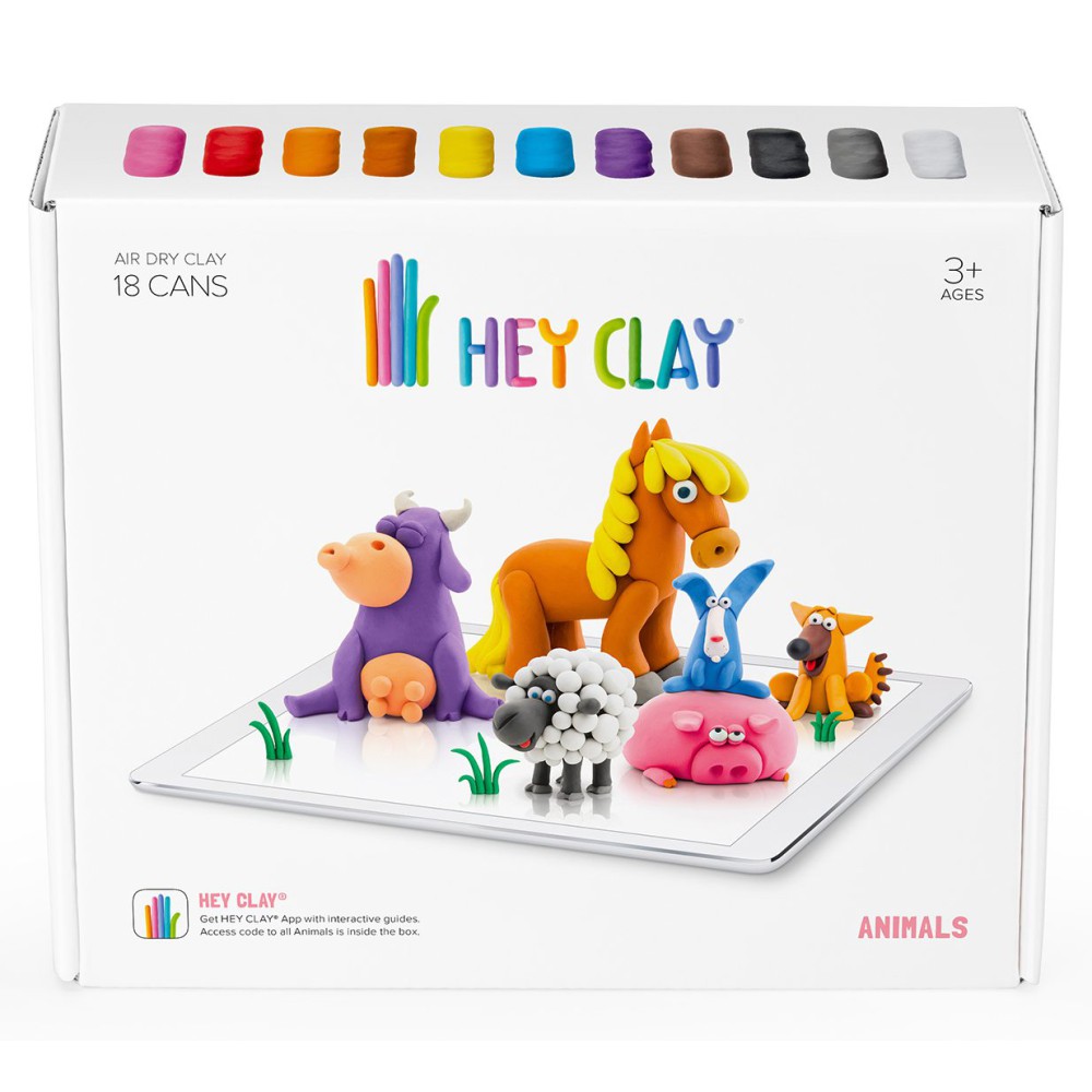 Hey Clay - Masa plastyczna Zwierzęta HCLSE002