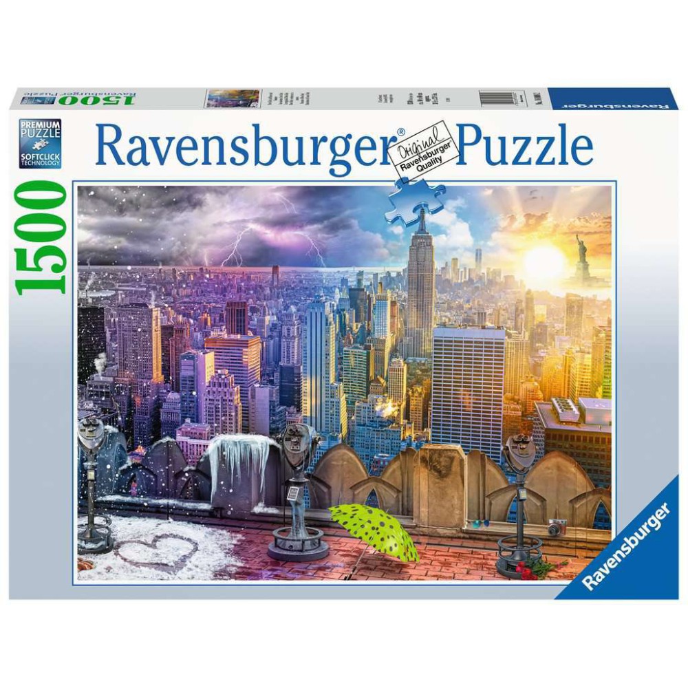 Ravensburger - Puzzle Nowy Jork w lecie i zimie 1500 elem. 160082