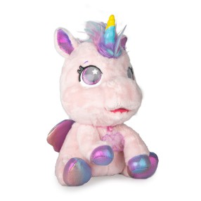 IMC Club Petz - My Baby Unicorn Zabawka Interaktywna Kucyk Jednorożec Jasno-Różowy 93881SP