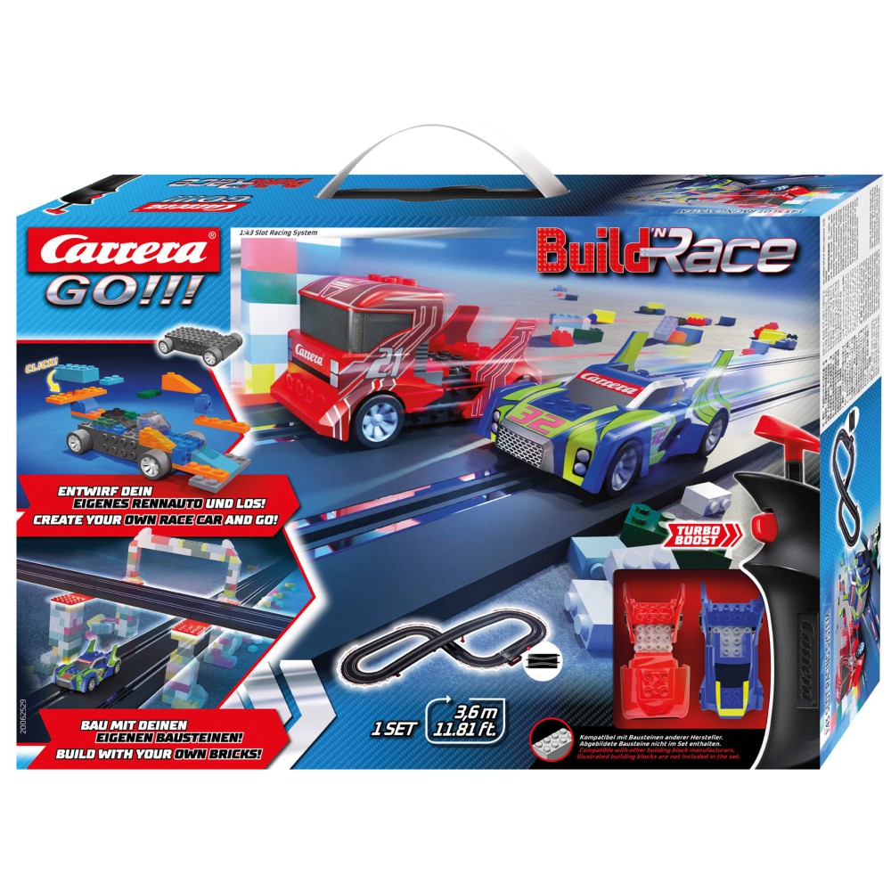 Carrera GO!!! - Build 'n Race Racing Set 3,6 m 62529