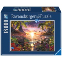Ravensburger - Puzzle Rajski zachód słońca 18000 elem. 178247