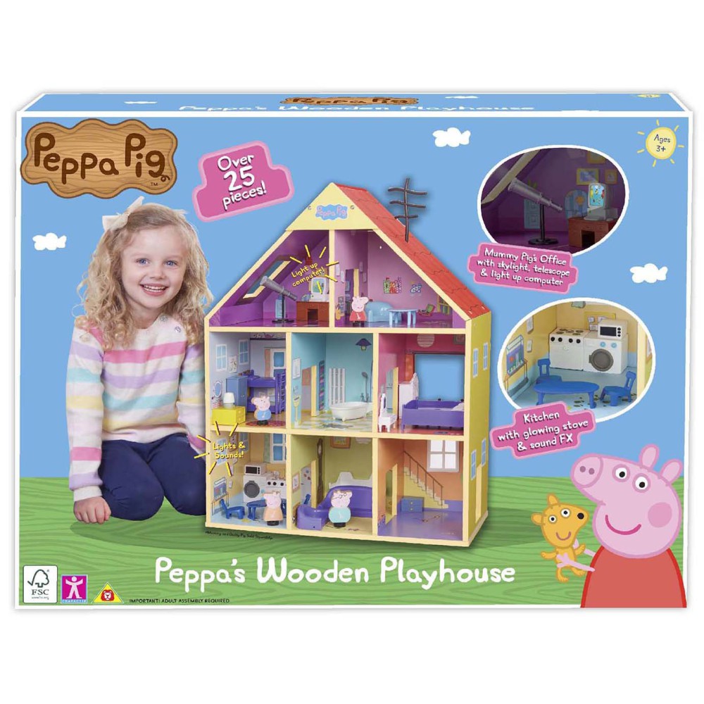 Świnka Peppa - Duży drewniany dom rodzinny 07321