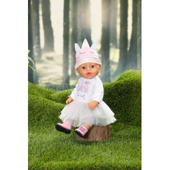 BABY born - Lalka interaktywna Soft Touch Magiczna Dziewczynka 43 cm w stroju jednorożca 831540