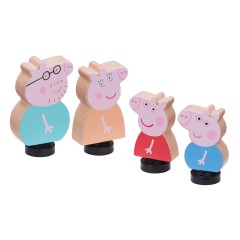 Świnka Peppa - Drewniane figurki 4-pak 07207