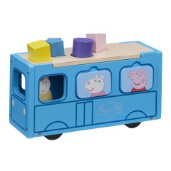 Świnka Peppa - Drewniany autobus Sorter z figurką 07222